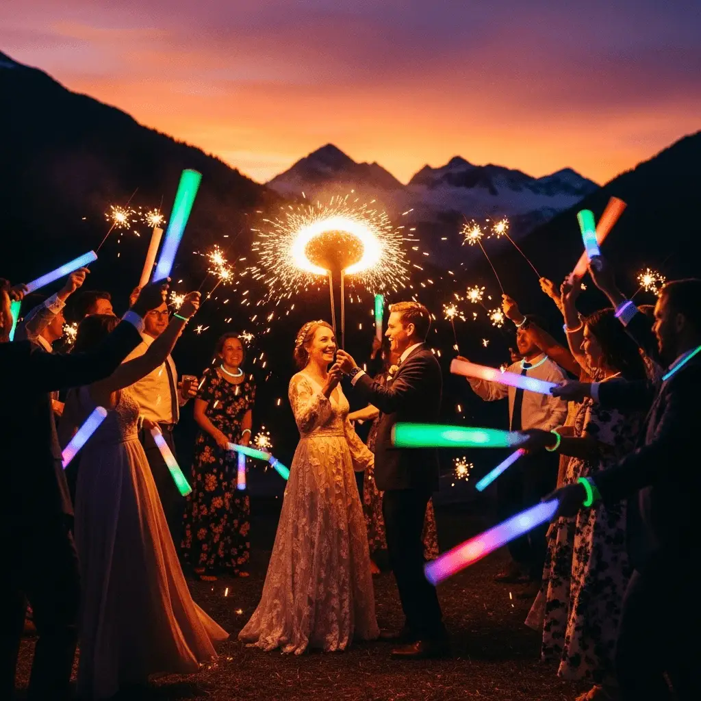 Sound Unique Colorado Wedding DJ and reception lighting setup