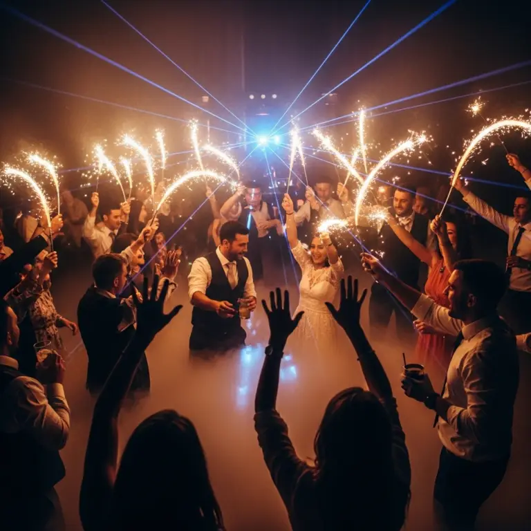 Sound Unique Colorado Wedding DJ and reception lighting setup