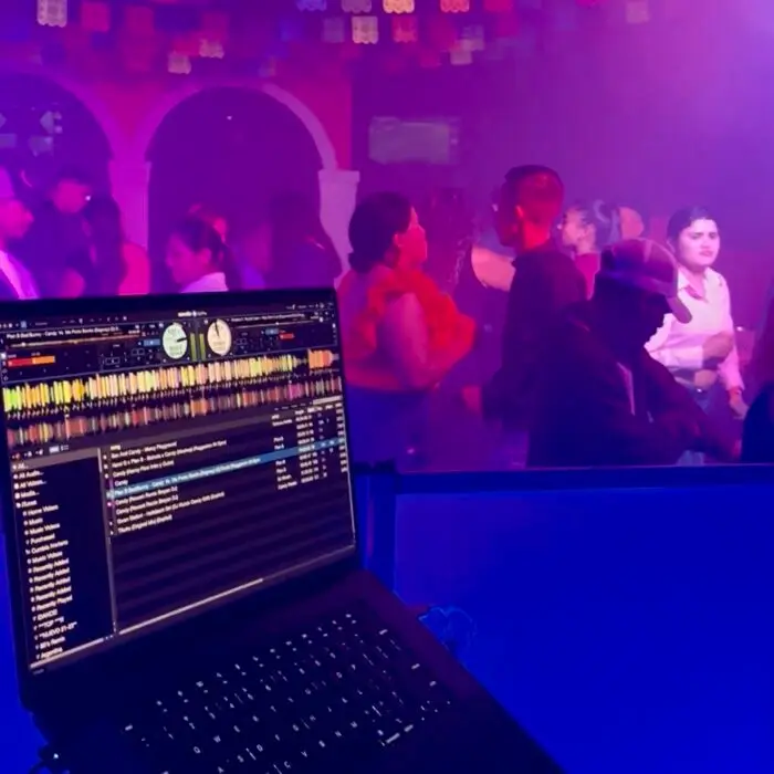 birthday party DJ setup